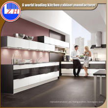 Nuevos muebles modulares de madera modificados para requisitos particulares de la cocina para el gabinete (acabado ULTRAVIOLETA)